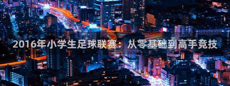 2016年小学生足球联赛：从零基础到
